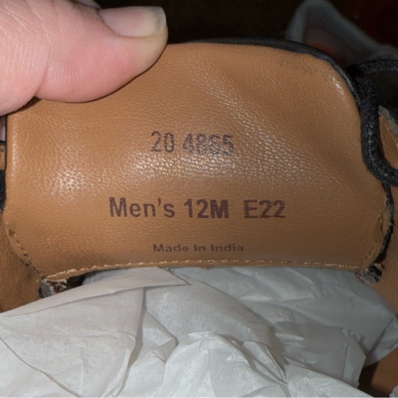 Johnston & Murphy Tabor Bike Toe Derby Dress Shoes Black Size 12 NIB Leather